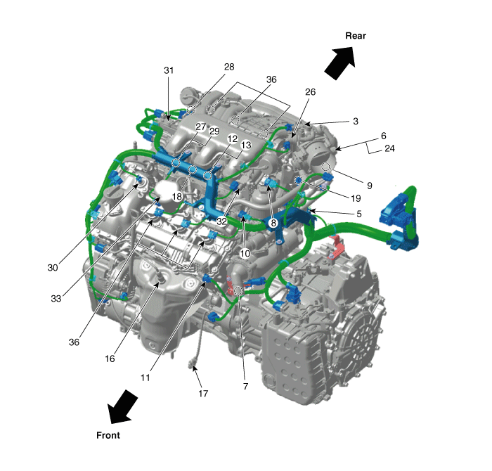2008 Kia Sedona Engine Diagram